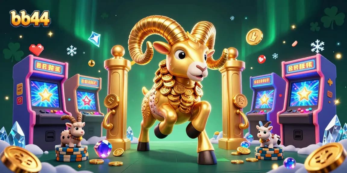 Engage with bb44's thrilling gaming adventure featuring golden ram and casino elements.