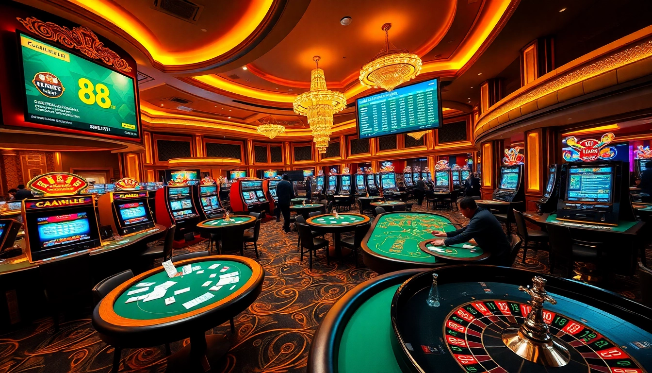 Players enjoying thrilling games at Go 88 casino, an ideal gambling spot with stunning visuals.