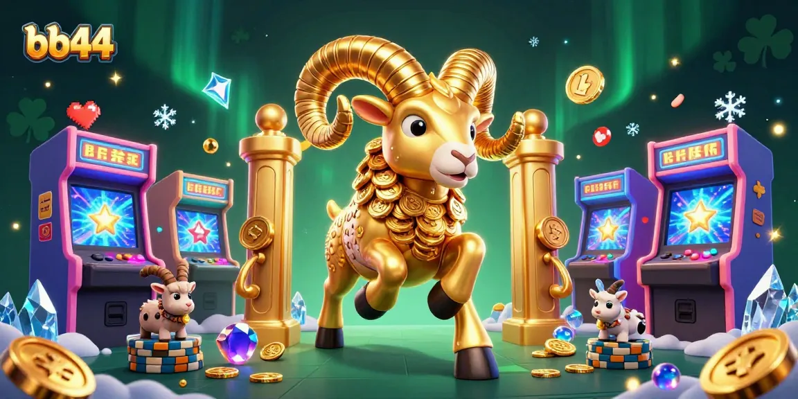 Engage with bb44's thrilling gaming adventure featuring golden ram and casino elements.