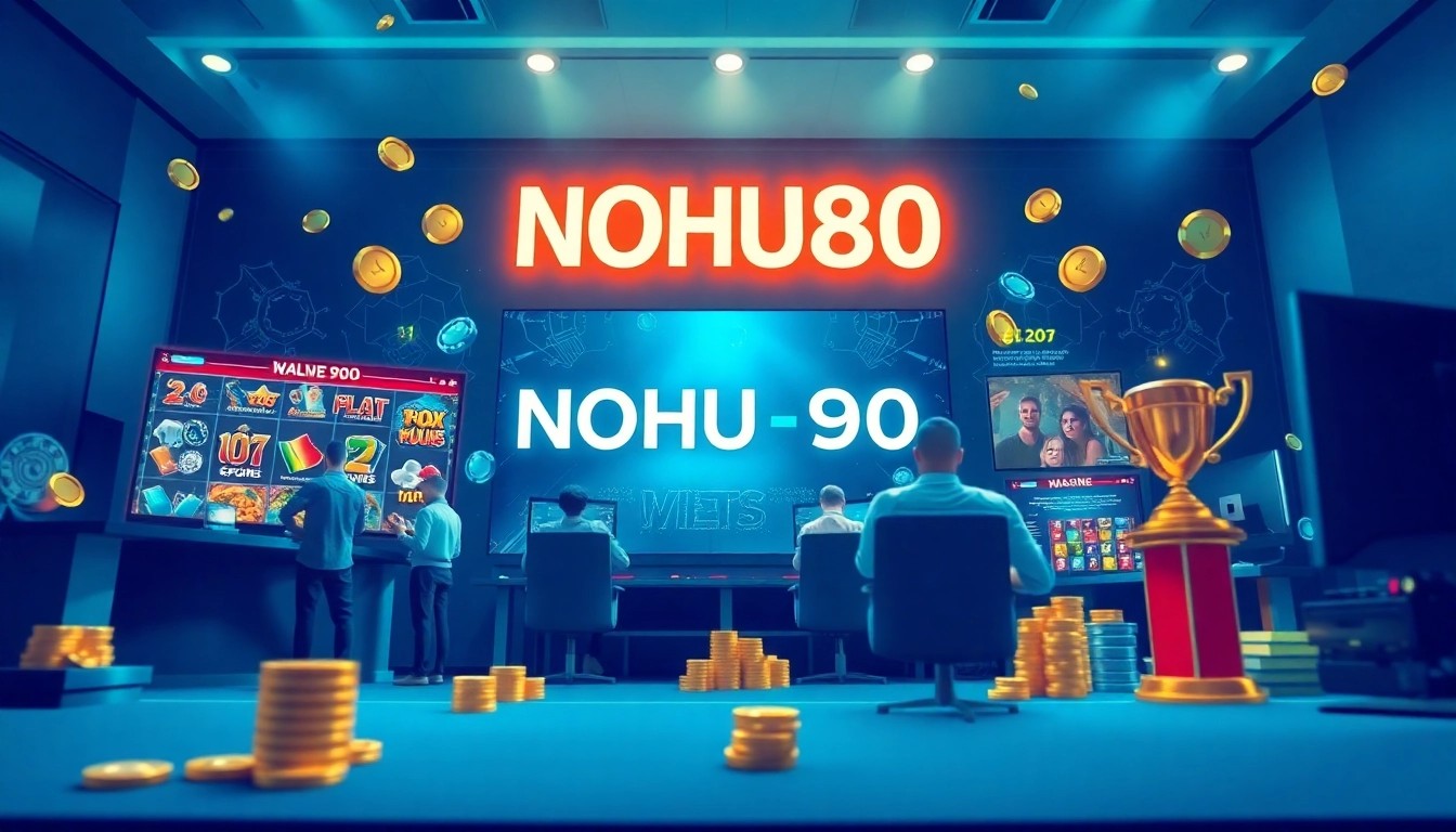 NOHU90 online gaming platform showcasing vibrant games and luxurious experience.