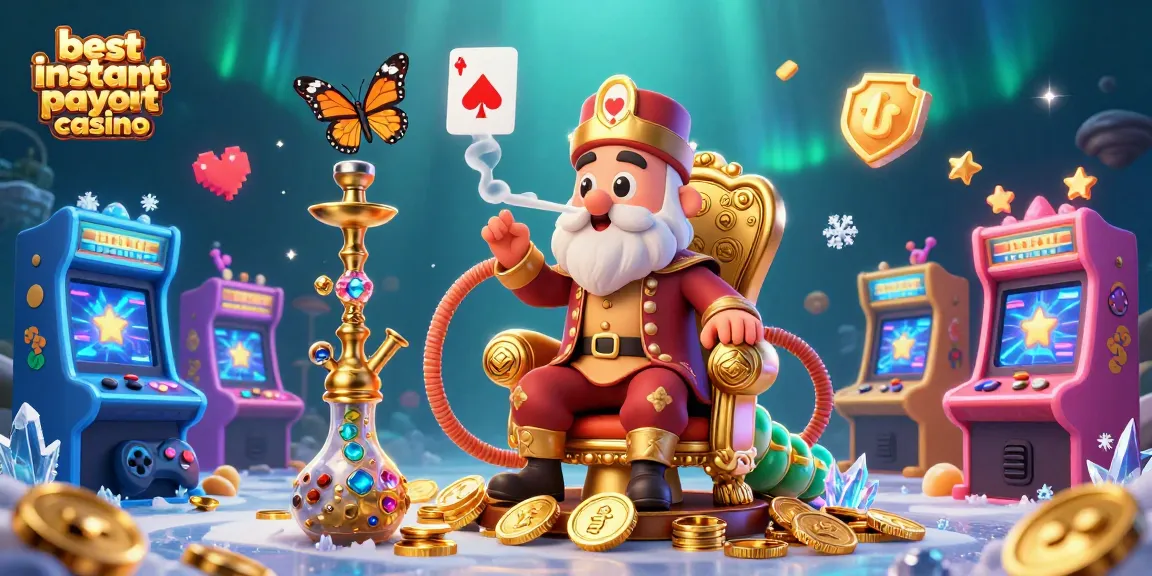 Experience the excitement at the best instant payout casino with vibrant arcade elements and rich detail.