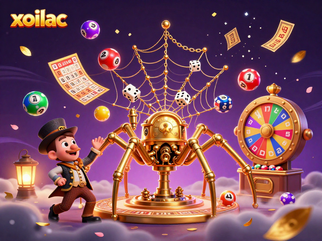 Spin the wheels for thrilling prizes at xoilac's vibrant lottery scene filled with excitement!