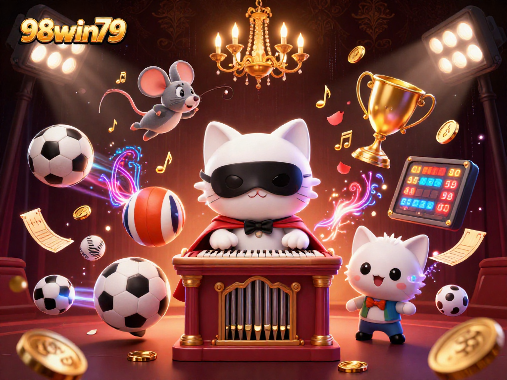 Win big at 98win79 with this dynamic casino scene filled with excitement and winning elements!