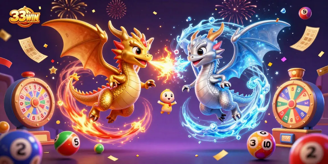 Engage with 33WIN's thrilling world of gambling through this vibrant illustration featuring dynamic game elements.