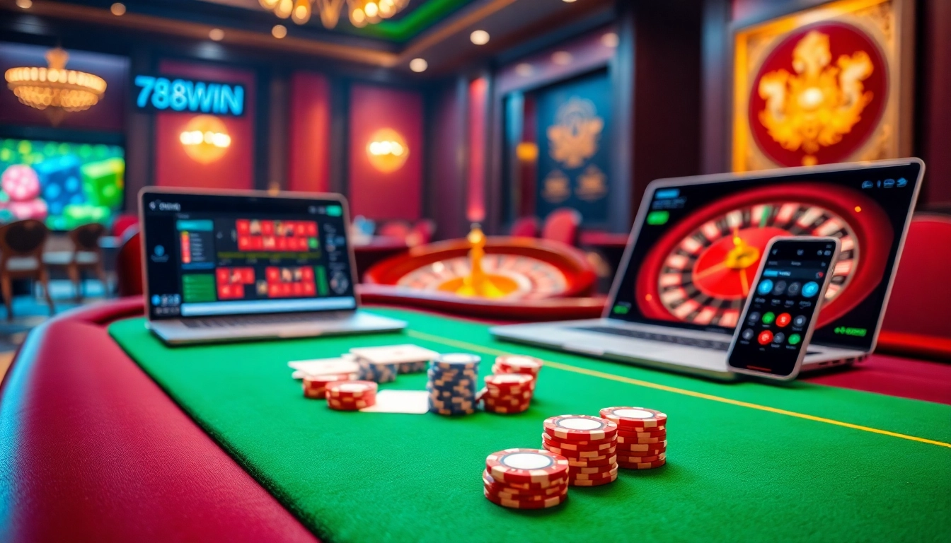 Experience big wins at 78Win with vibrant casino tables and thrilling online gambling action.