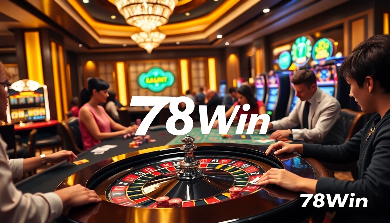 Players enjoying thrilling games at 78Win casino, highlighting excitement and strategy.