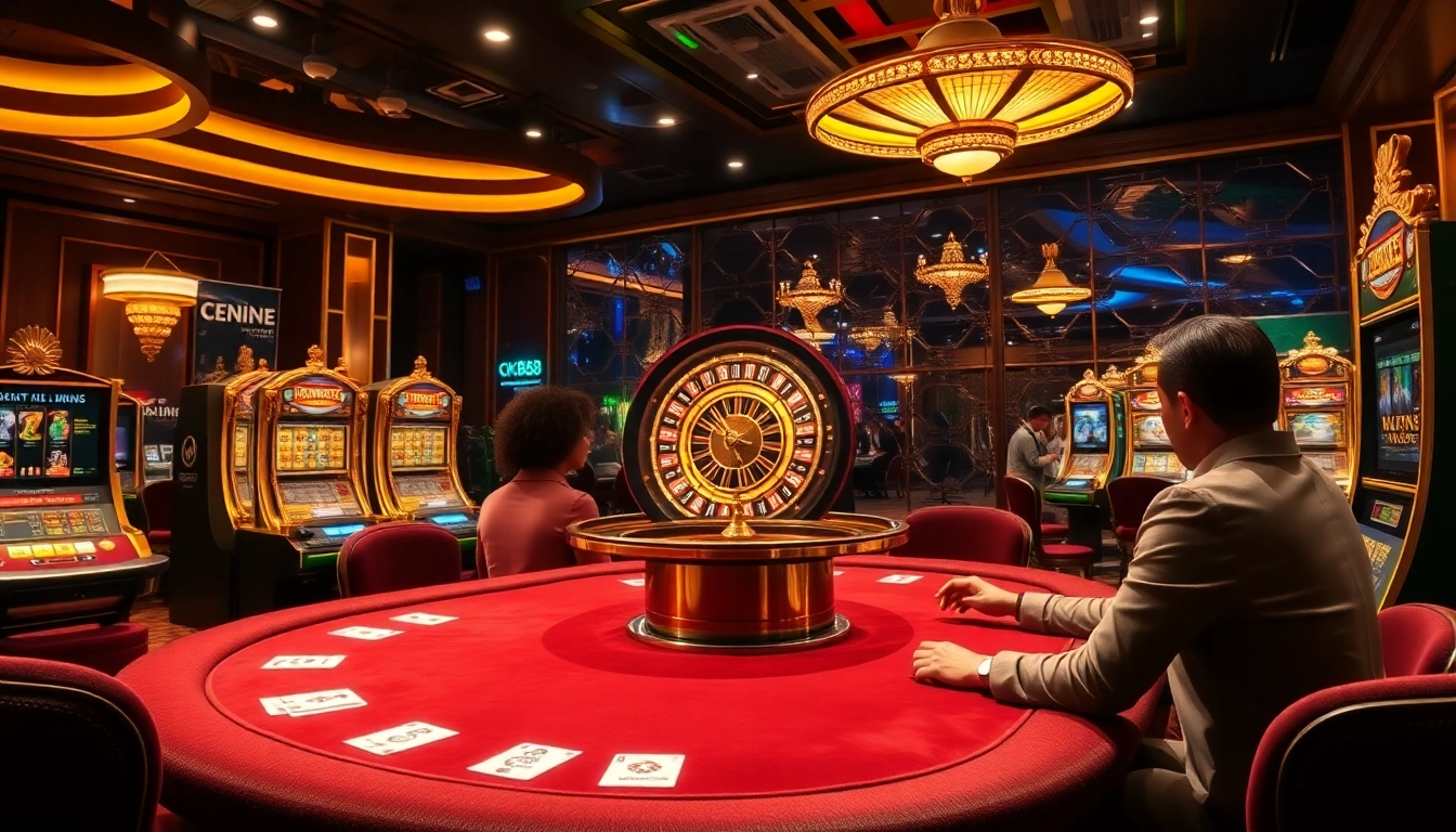 Experience the thrill of gaming at https://gk88.bond/ with glowing slot machines and intense poker action.