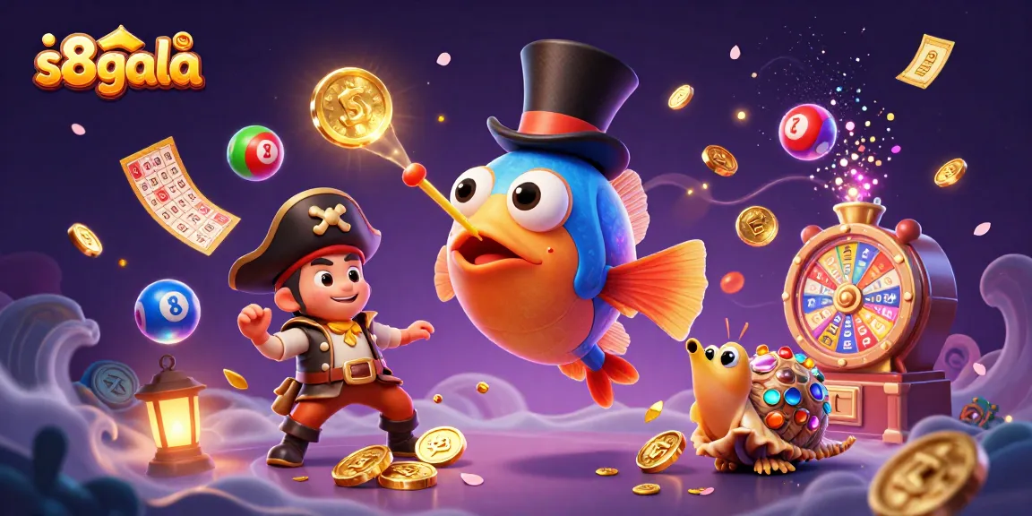 Join the excitement at s8gala with our fun lottery scene featuring colorful lottery balls and treasure elements.