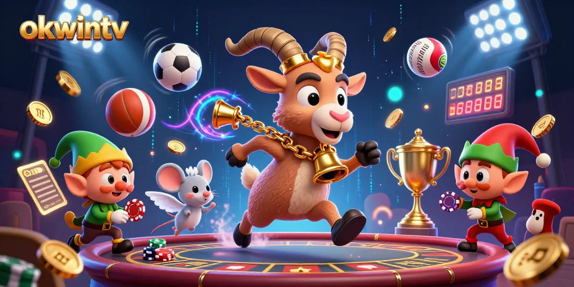 Engage with the dynamic action of okwintv as characters blend sports betting in a vibrant casino scene.